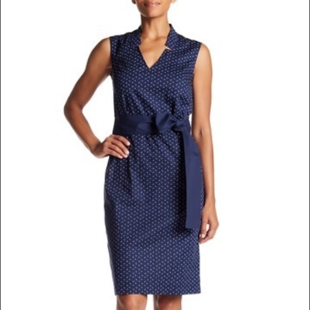 Jet Anchor Tie Midi Dress